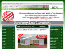 Tablet Screenshot of bigmarquees.co.uk